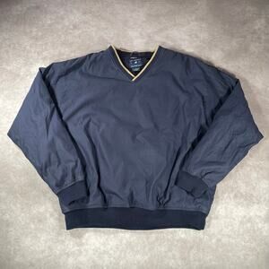 Vintage Golf Navy Blue Intel Fleece Lined Windbreaker Pullover